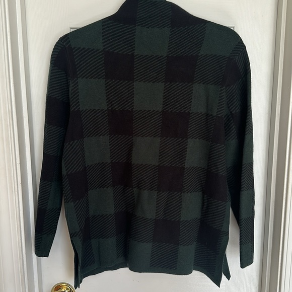 Anne Klein tree line/black sweater - Picture 2 of 4